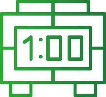 Digital Clock Creative Icon Design vector