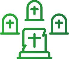 Graveyard Creative Icon Design vector