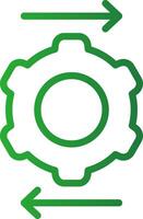 Machine to Machine Creative Icon Design vector