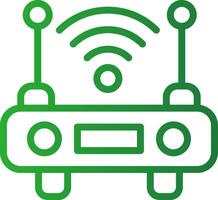 WiFi Router Creative Icon Design vector