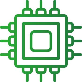 diseño de icono creativo del procesador vector