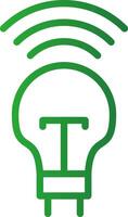 Smart Bulb Creative Icon Design vector