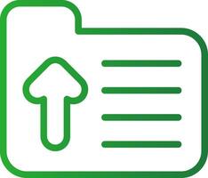 Folder Upload Creative Icon Design vector