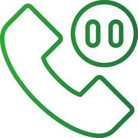 Phone Pause Creative Icon Design vector