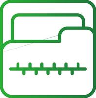 Zip Folder Creative Icon Design vector