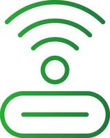 Line Green Gradient Design vector