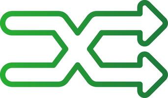 Line Green Gradient Design vector