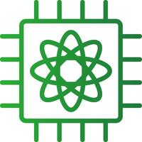 Quantum Computer Creative Icon Design vector