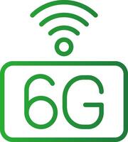 6G Network Creative Icon Design vector