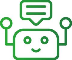 Chatbot Creative Icon Design vector