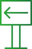 Left Creative Icon Design vector