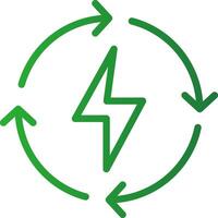 Renewable Energy Creative Icon Design vector