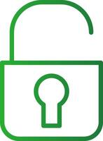 Unlock Creative Icon Design vector