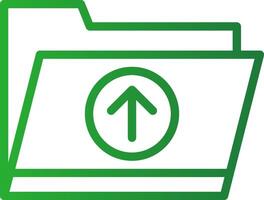 Upload Folder Creative Icon Design vector