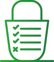 Bucket List Creative Icon Design vector