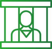 Prisoner Creative Icon Design vector