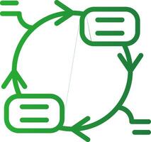 Continuous Cycle Creative Icon Design vector
