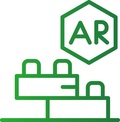 Ar Building Blocks Creative Icon Design