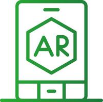 Ar App Creative Icon Design vector