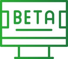 Beta Creative Icon Design vector
