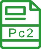 PC2 Creative Icon Design vector