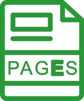 PAGES Creative Icon Design vector