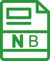 NB Creative Icon Design vector