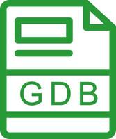 gdb creativo icono diseño vector