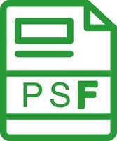 PSF Creative Icon Design vector