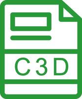 C3D Creative Icon Design vector