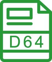 D64 Creative Icon Design vector