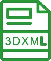 3DXML Creative Icon Design vector