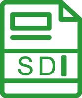 SDI Creative Icon Design vector