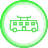 Tramcar Creative Icon Design vector