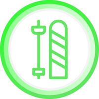 Skis Creative Icon Design vector