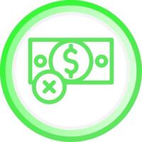 No Money Creative Icon Design vector