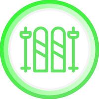 Skis Creative Icon Design vector
