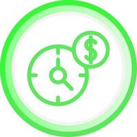 Time Is Money Creative Icon Design vector