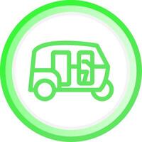 Rickshaw Creative Icon Design vector