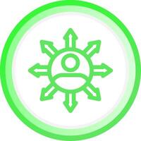 Influence Creative Icon Design vector