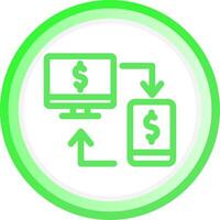 Online Transfer Creative Icon Design vector