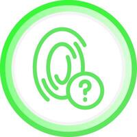 Fingerprint Creative Icon Design vector