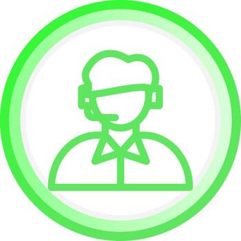 Operator Creative Icon Design vector