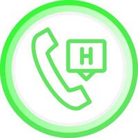 Emergency Call Creative Icon Design vector