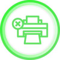 Printer Error Creative Icon Design vector