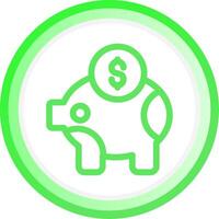 Piggy Bank Creative Icon Design vector