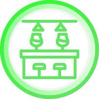 Bar Counter Creative Icon Design vector