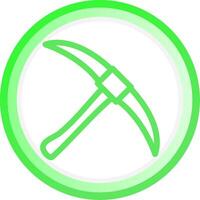 Pickaxe Creative Icon Design vector