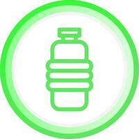 Water Bottle Creative Icon Design vector