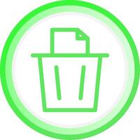 Paper Bin Creative Icon Design vector